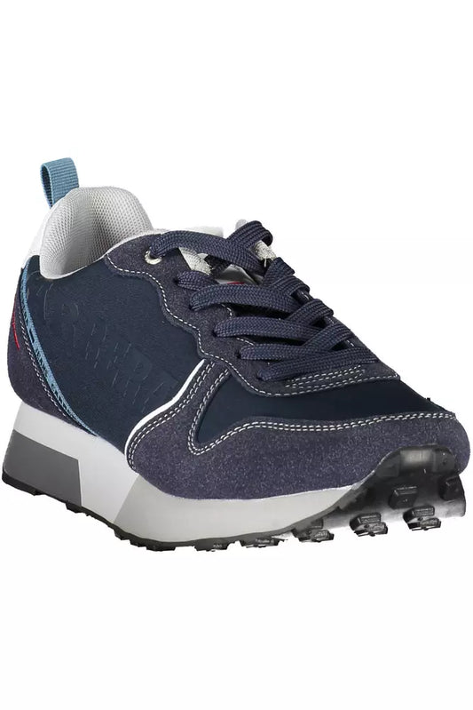 Blue Eco Leather Men Sneaker