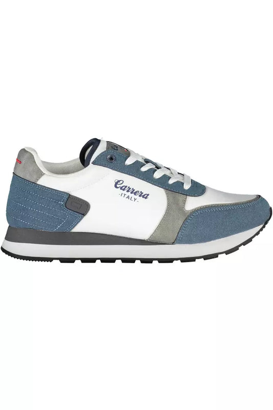 White Polyethylene Men Sneaker