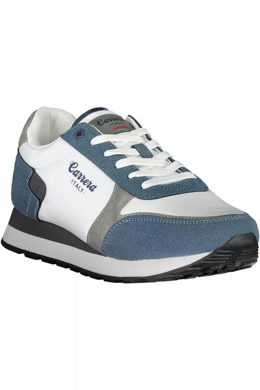White Polyethylene Men Sneaker