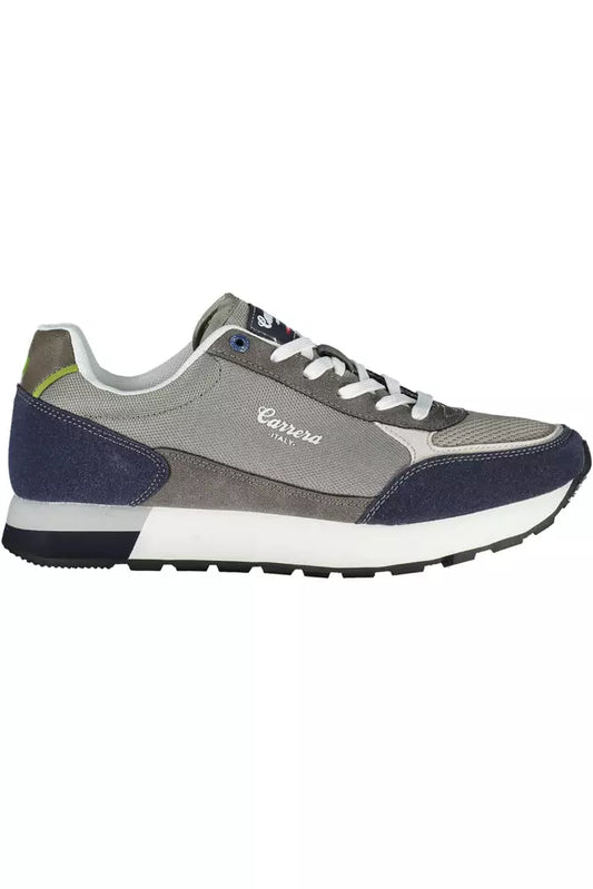 Gray Eco Leather Men Sneaker