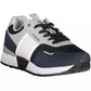Blue Eco Leather Men Sneaker