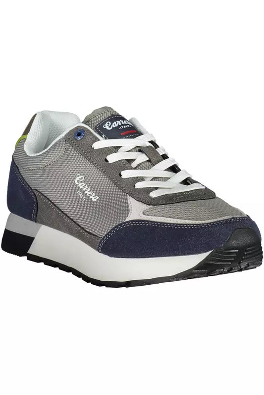 Gray Eco Leather Men Sneaker
