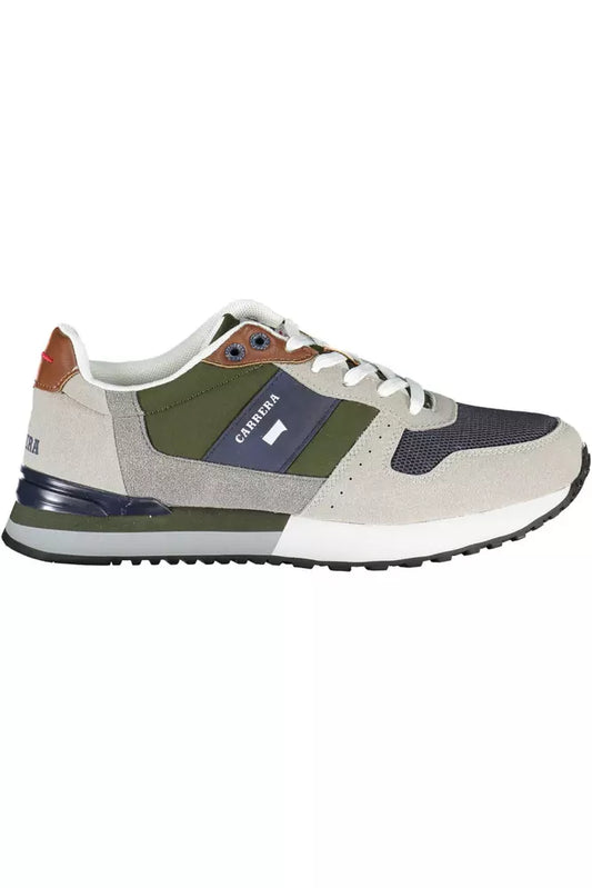 Gray Polyethylene Men Sneaker