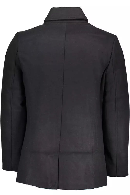 Black Wool Men Jacket
