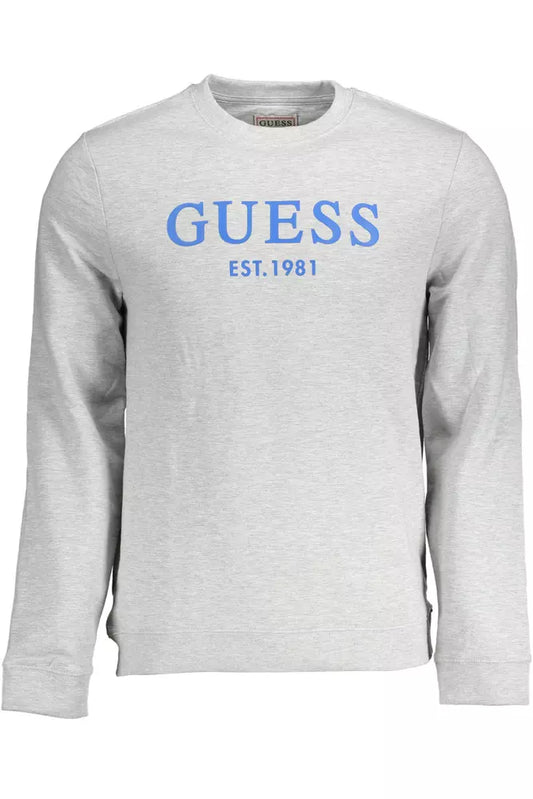 Gray Cotton Men Sweater