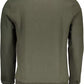 Green Cotton Men Sweater