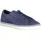 Blue Leather Men Sneaker