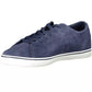 Blue Leather Men Sneaker