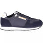 Blue Polyester Men Sneaker