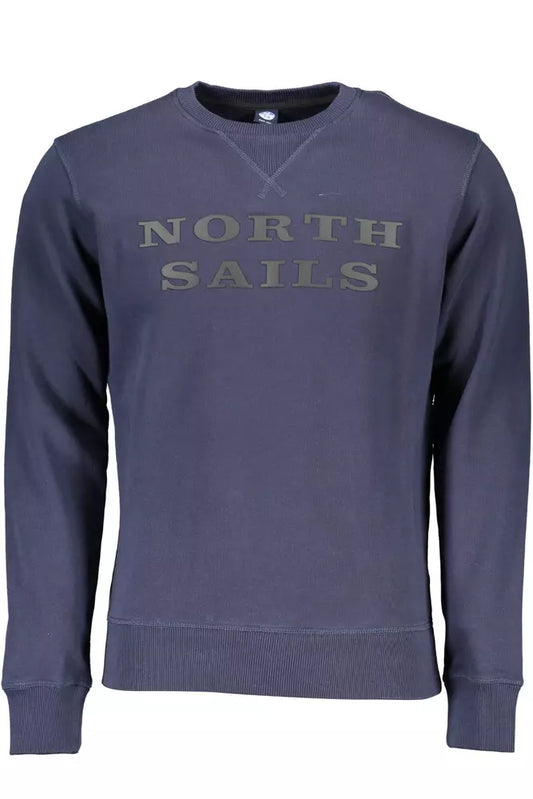 Blue Cotton Men Sweater