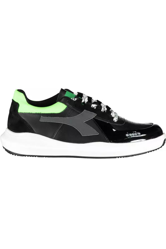 Black Fabric Men Sneaker