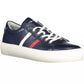 Blue Leather Men Sneaker