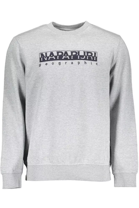 Gray Cotton Men Sweater