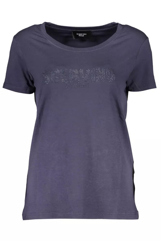 Blue Viscose Women Top