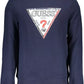 Blue Cotton Men Sweater