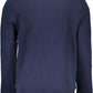 Blue Cotton Men Sweater