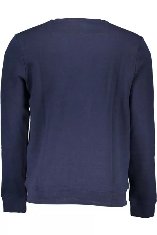 Blue Cotton Men Sweater