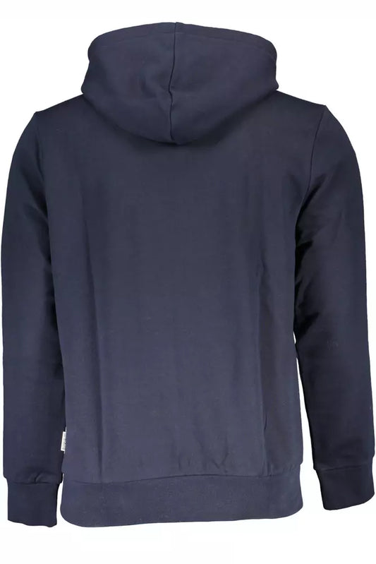 Blue Cotton Men Sweater