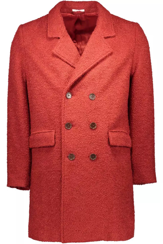 Red Wool Men Jacket
