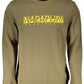 Green Cotton Men Sweater