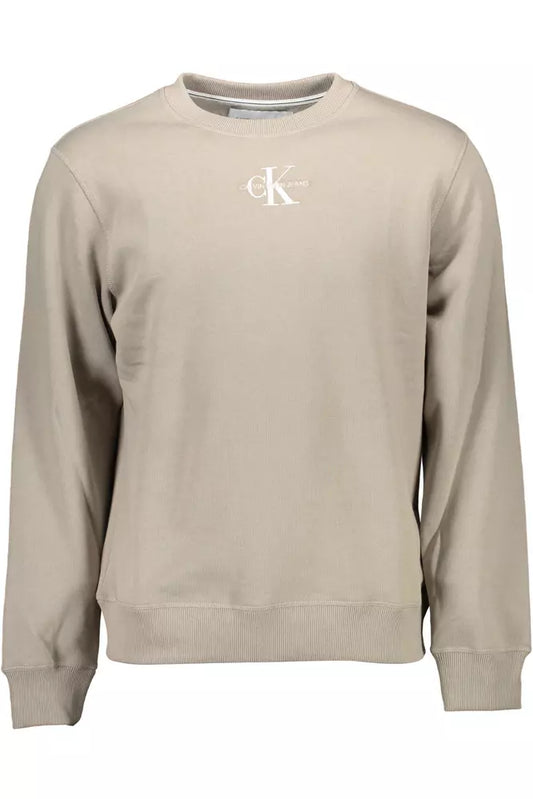 Gray Cotton Men Sweater