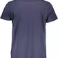Blue Cotton Men T-Shirt