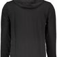 Black Cotton Men's Hooded Sweater