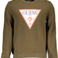 Green Cotton Men Sweater