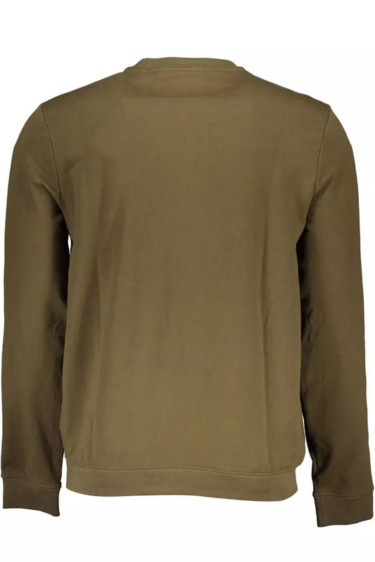Green Cotton Men Sweater