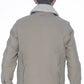 Beige Cotton Men Jacket