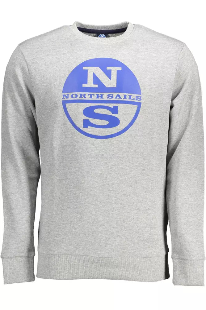 Gray Cotton Men Sweater