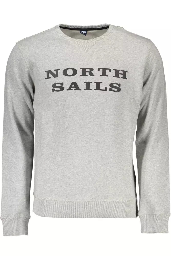 Gray Cotton Men Sweater