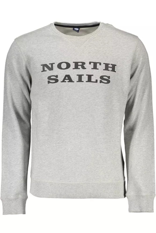 Gray Cotton Men Sweater