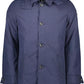 Blue Cotton Men Jacket