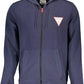 Blue Cotton Men Sweater