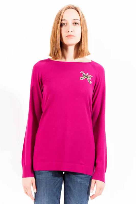 Purple Wool Women Sweater