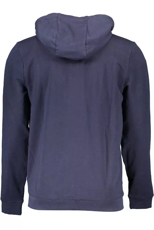 Blue Cotton Men Sweater