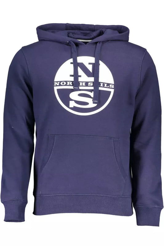 Blue Cotton Men Sweater