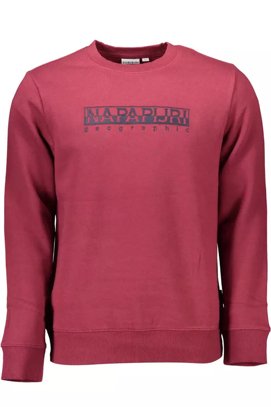 Red Cotton Men Sweater