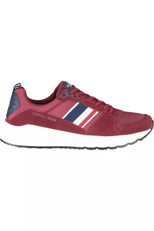 Red Leather Men Sneaker