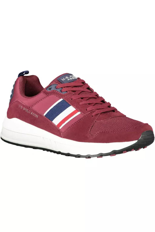 Red Leather Men Sneaker