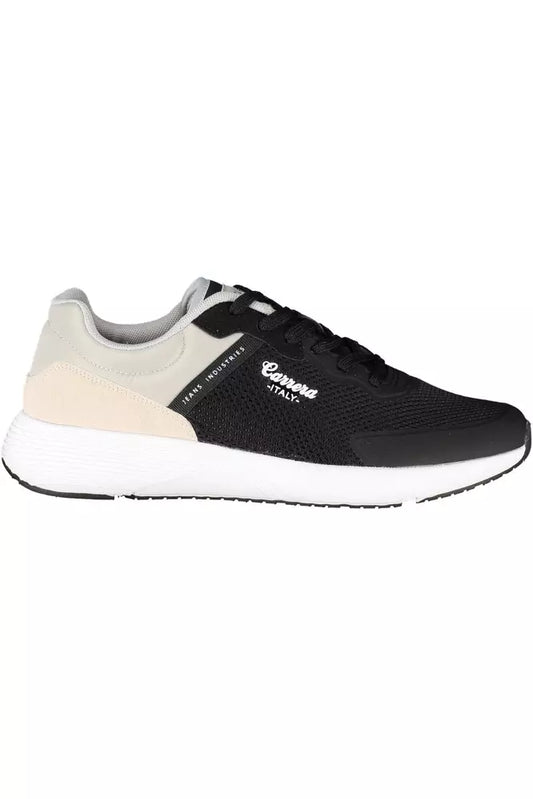 Black Polyethylene Men Sneaker