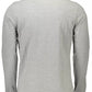 Gray Cotton Men Polo Shirt