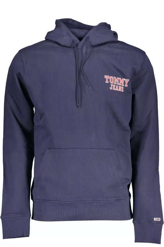 Blue Cotton Men Sweater
