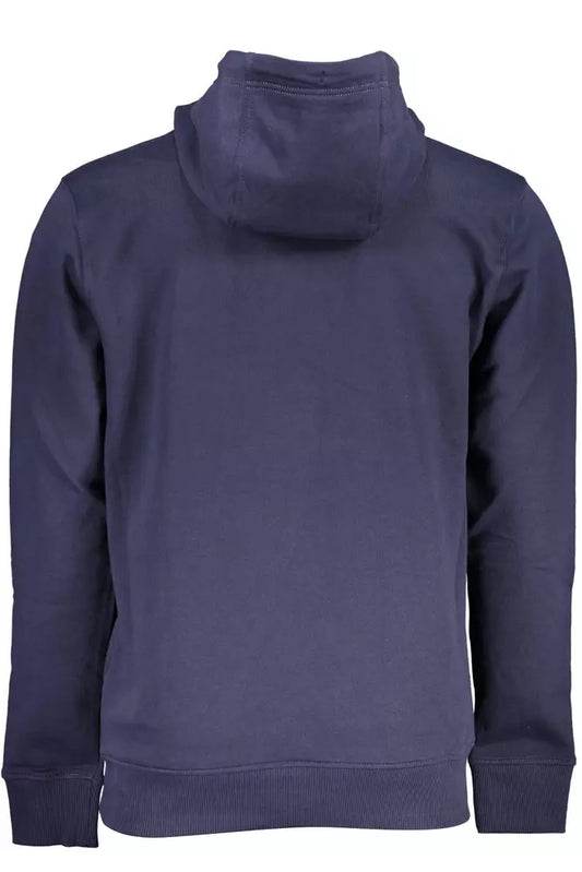 Blue Cotton Men Sweater