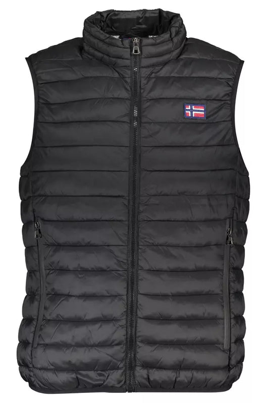 Black Polyamide Men Jacket