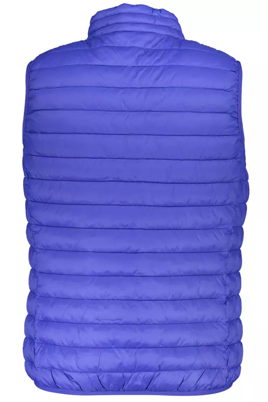 Blue Polyamide Men Jacket