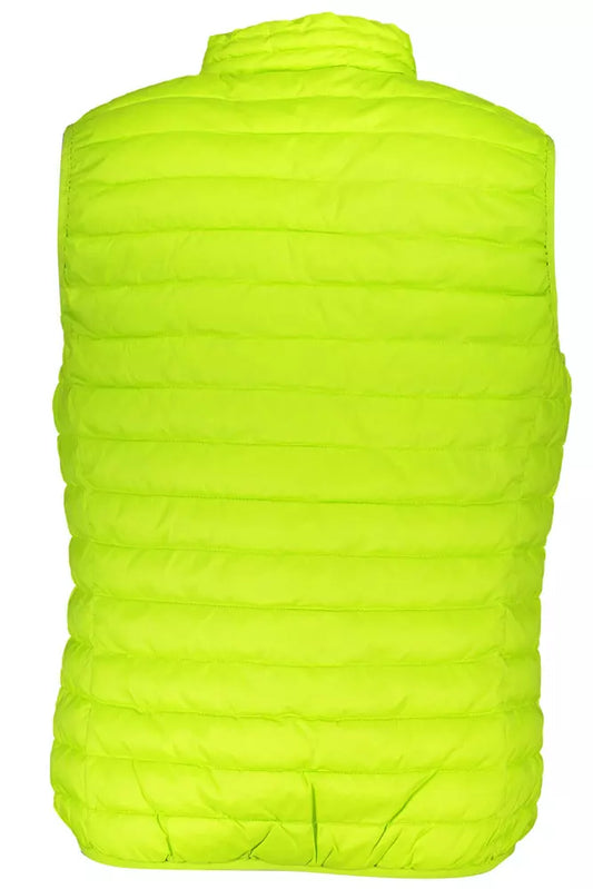 Yellow Polyester Men Jacket