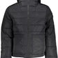 Black Polyester Men Jacket