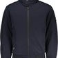 Blue Polyamide Men Jacket